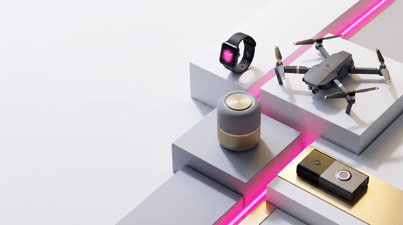 Collection of clever home essentials and smart lifestyle gadgets